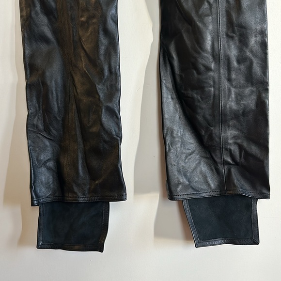 The Attico Asymmetrical Leather Pants Sz 38 **NWT** - Picture 8 of 10